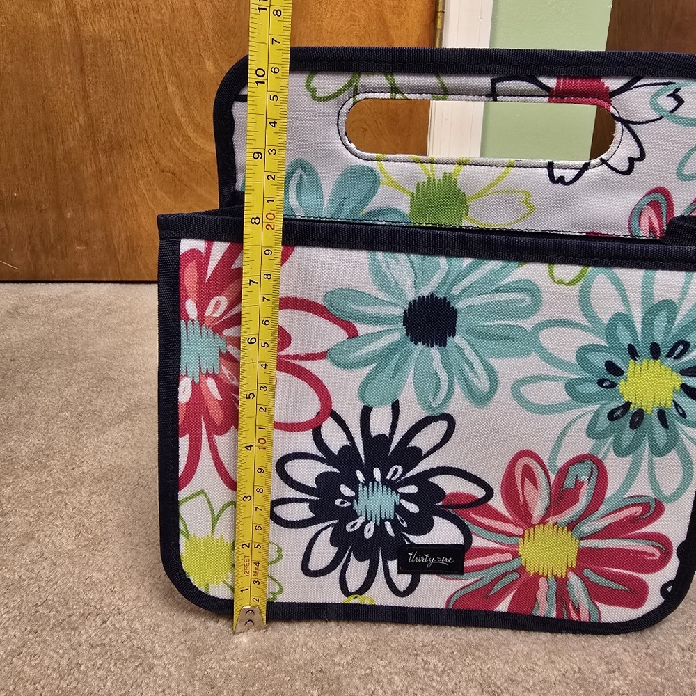 Thirty-One - Organizer (Daisy Pattern) - Floral Print- Double Duty - Picture 8 of 10